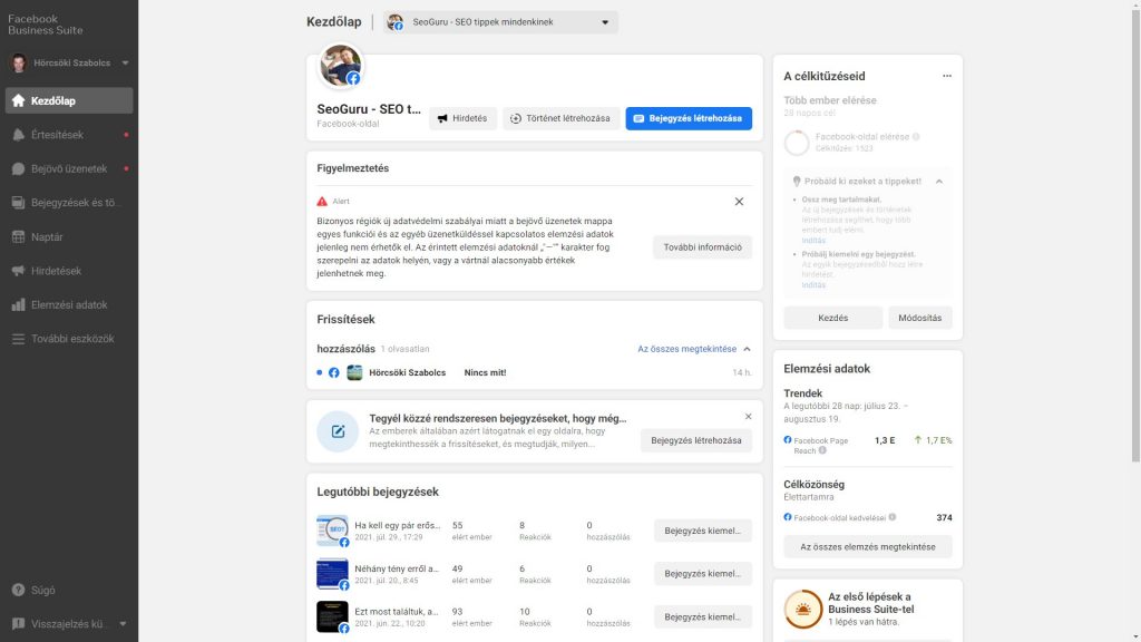 A híres Facebook hirdetéskezelő A híres Facebook hirdetéskezelő