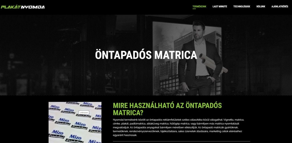 Profi öntapadós matrica Öntapadós matrica mindenkinek